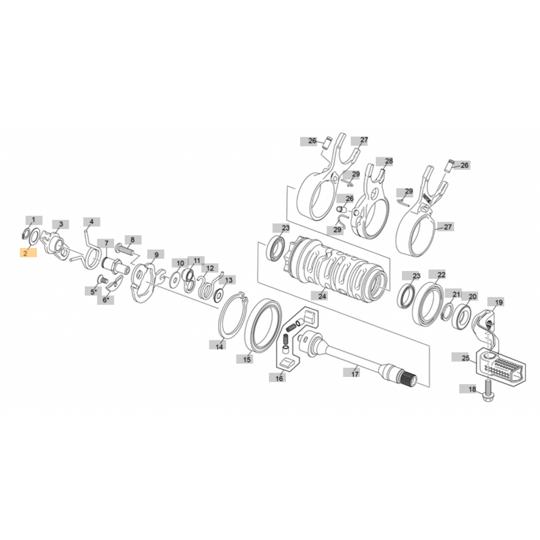 Sherco Gear Shifting Mechanism Washer (2023-2025)