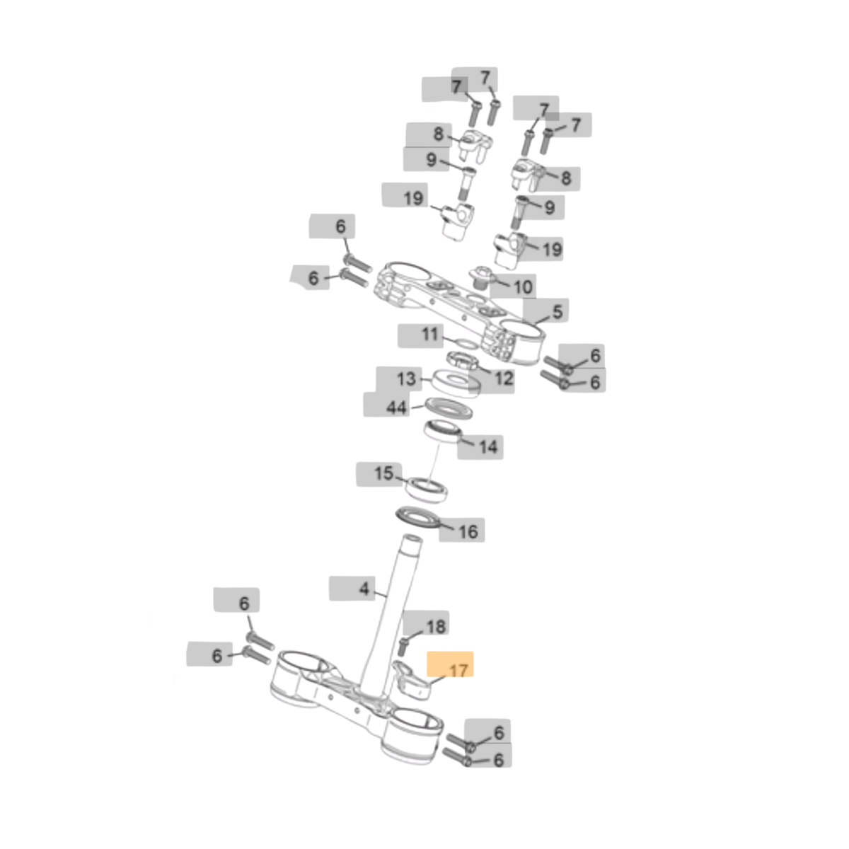 Sherco SE/SEF Front Brake Hose Guide (2025-2027)
