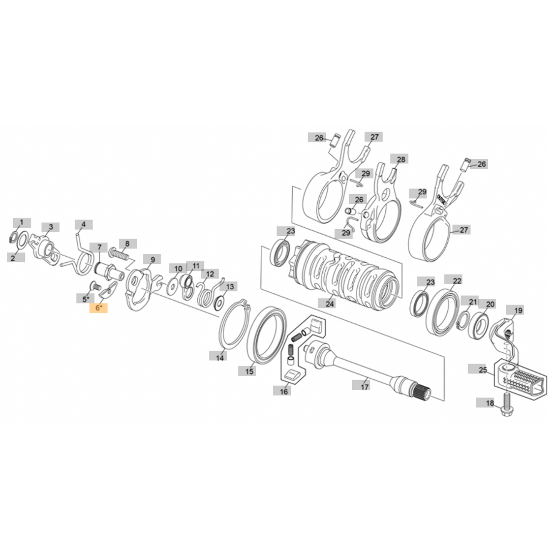 Sherco Gear Shift Plate (2023-2025)