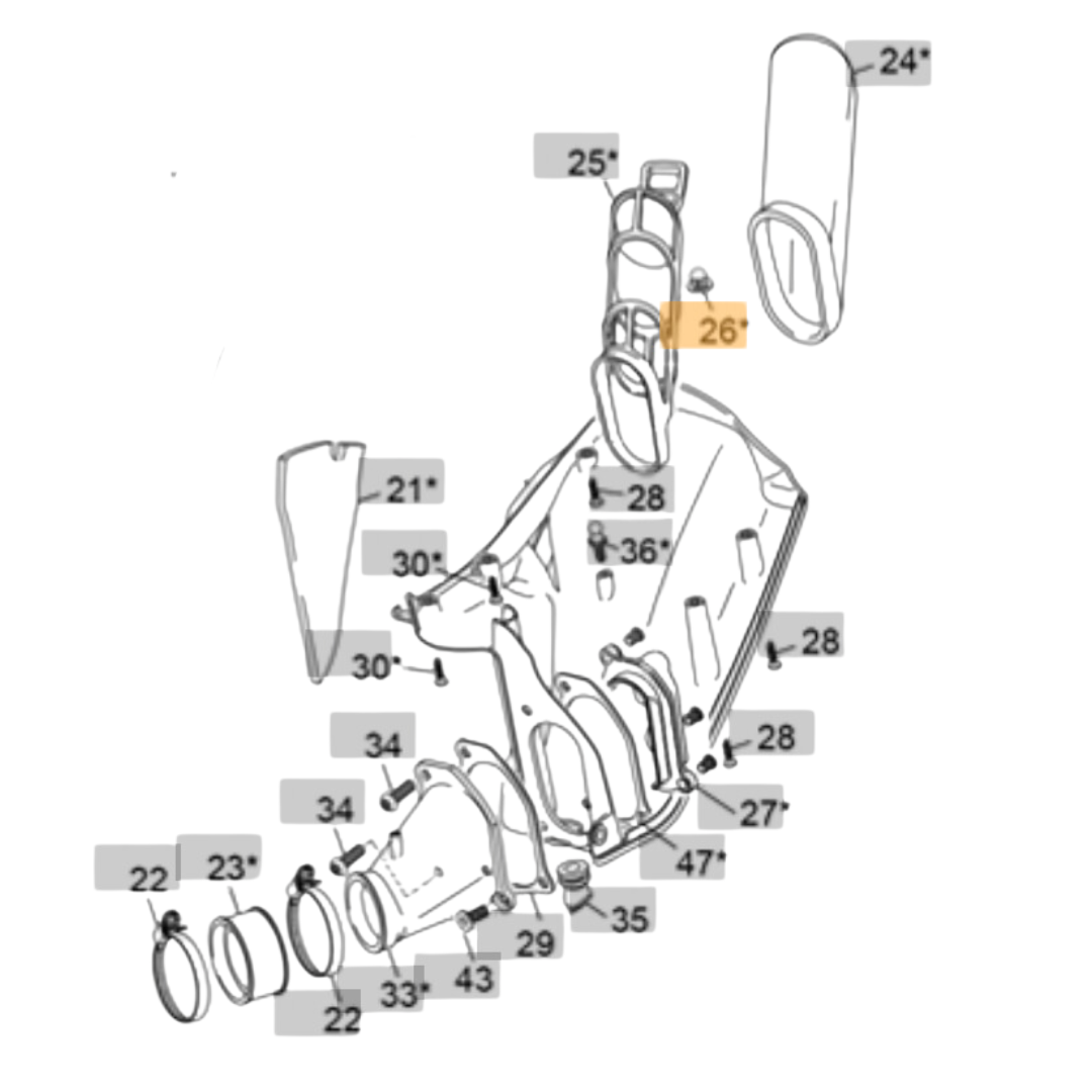 Sherco Snaplock Top Air Filter Clip (2023-2025)