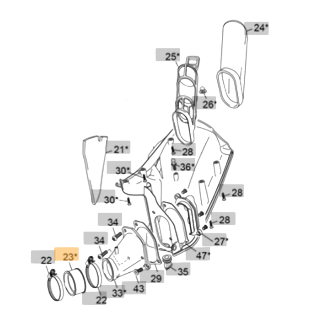 Sherco Airbox Rubber Manifold (2023-2025)