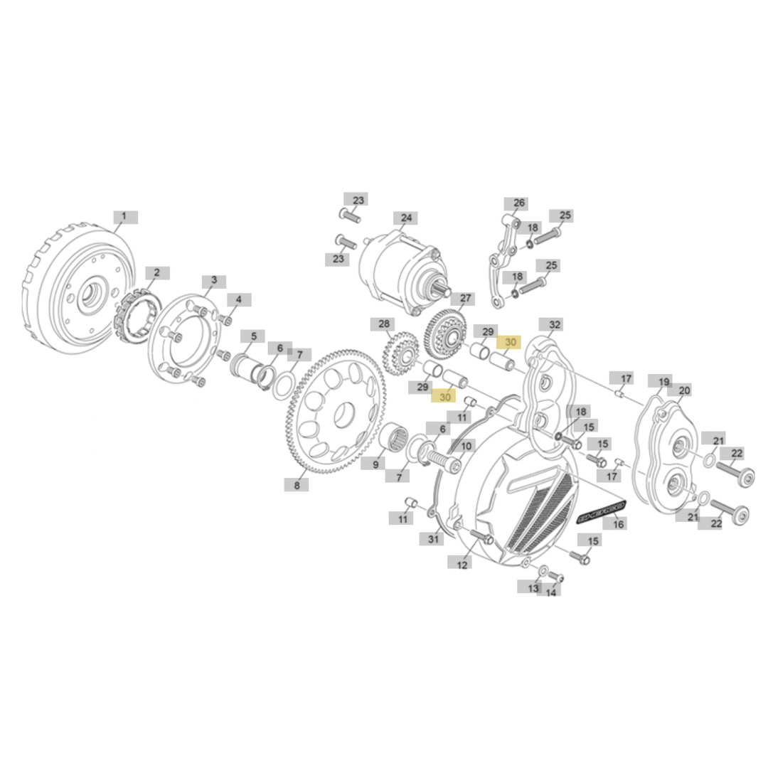 Sherco ST-E Starter Gear Bush (2026)