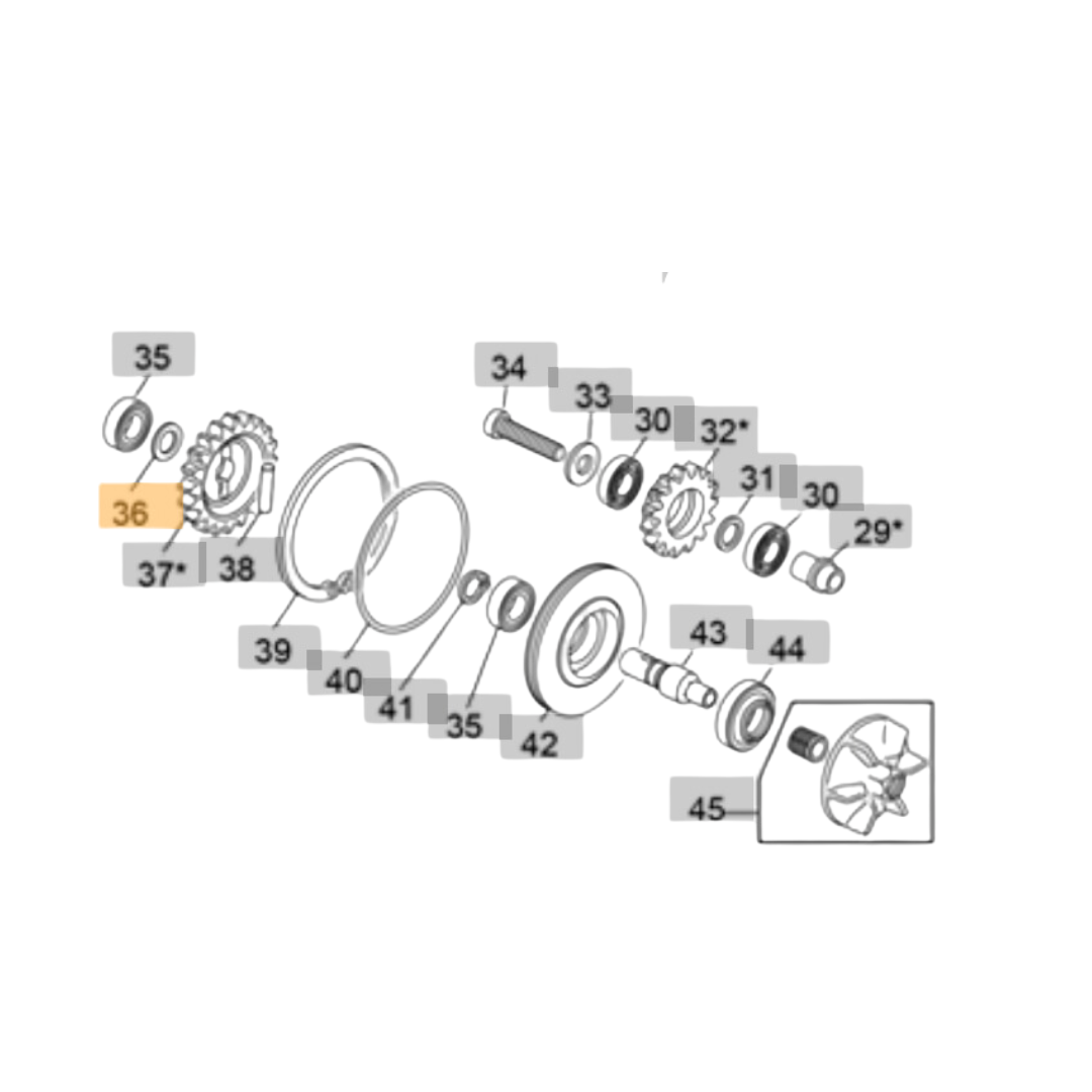 Sherco Waterpump Adjuster Washer (2023-2025)