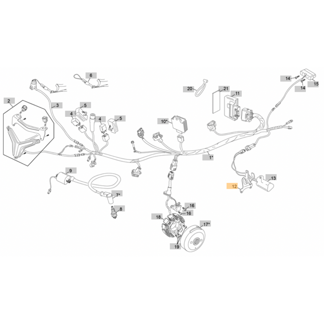 Sherco Battery Bracket (2023-2025)