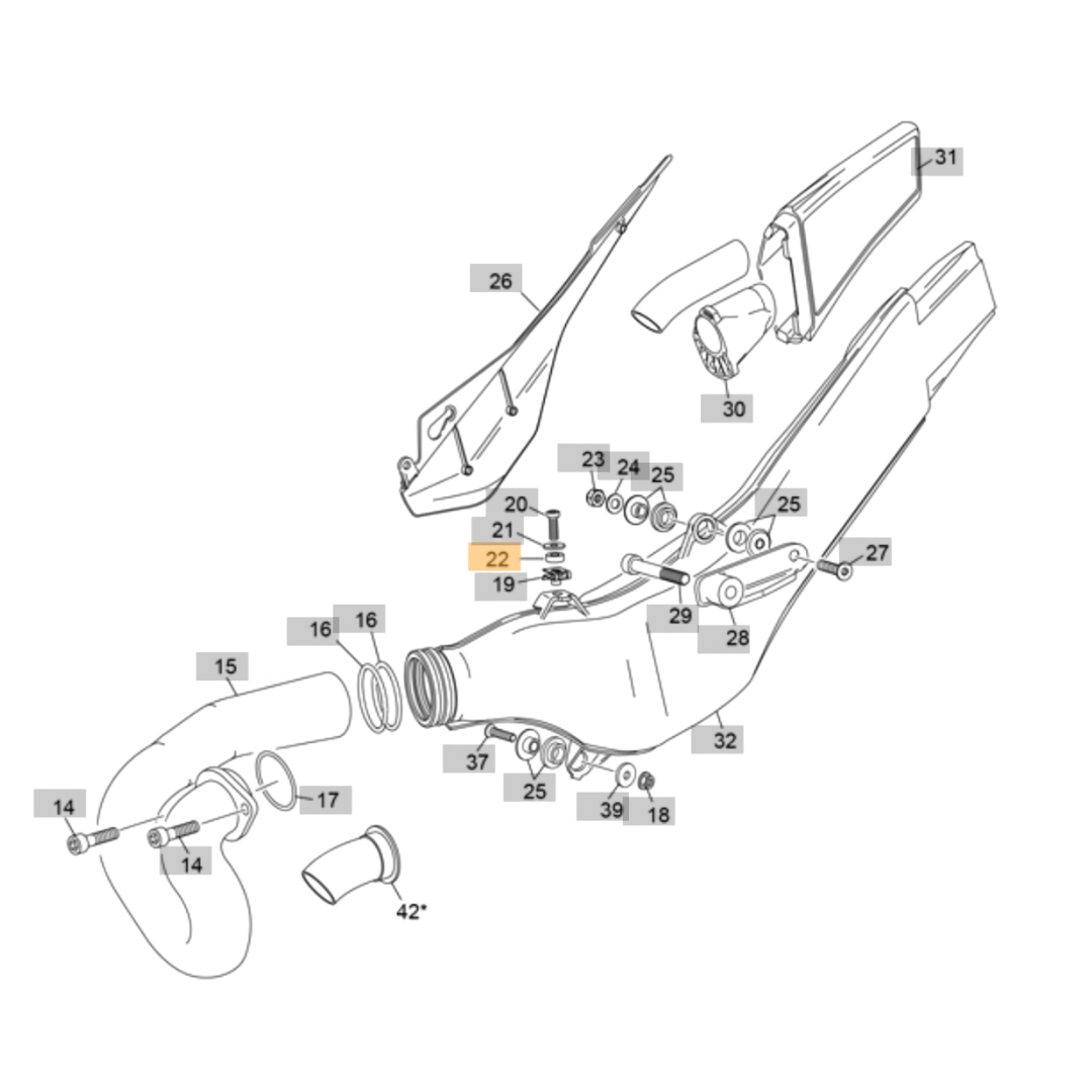 Sherco Silencer Bush (2023-2025)