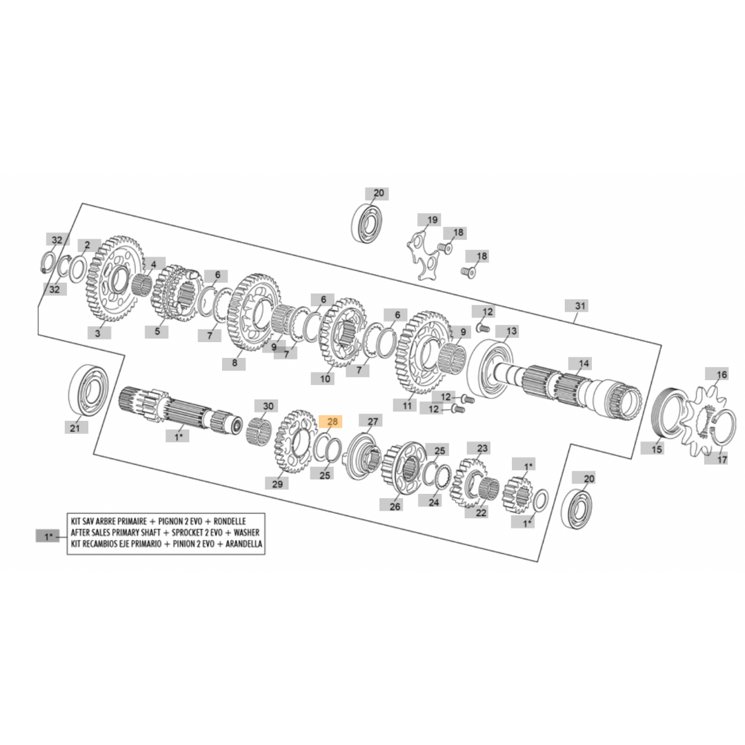 Sherco Gearbox Washer 18x24x1 (2023-2025)