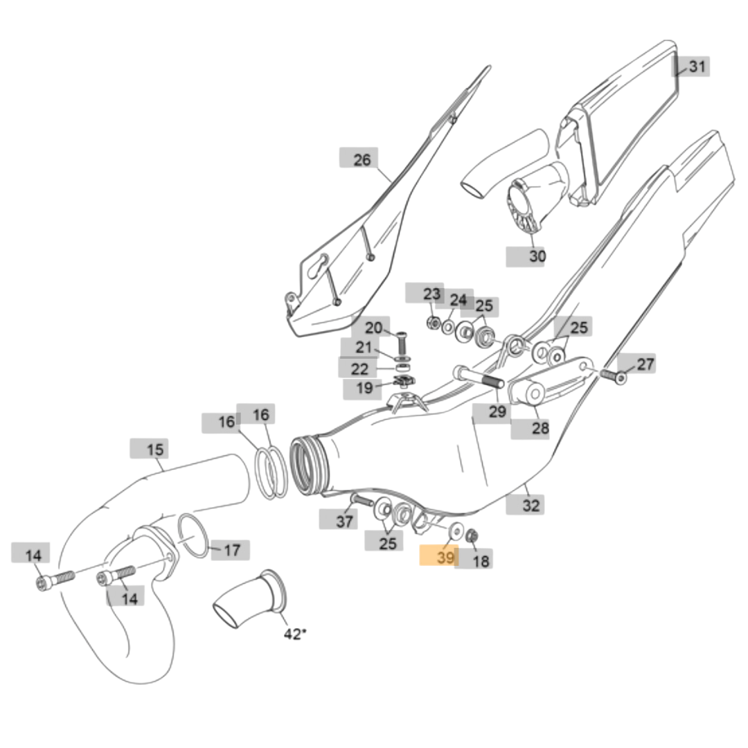 Sherco Lower Silencer Mount Bush (2023-2025)