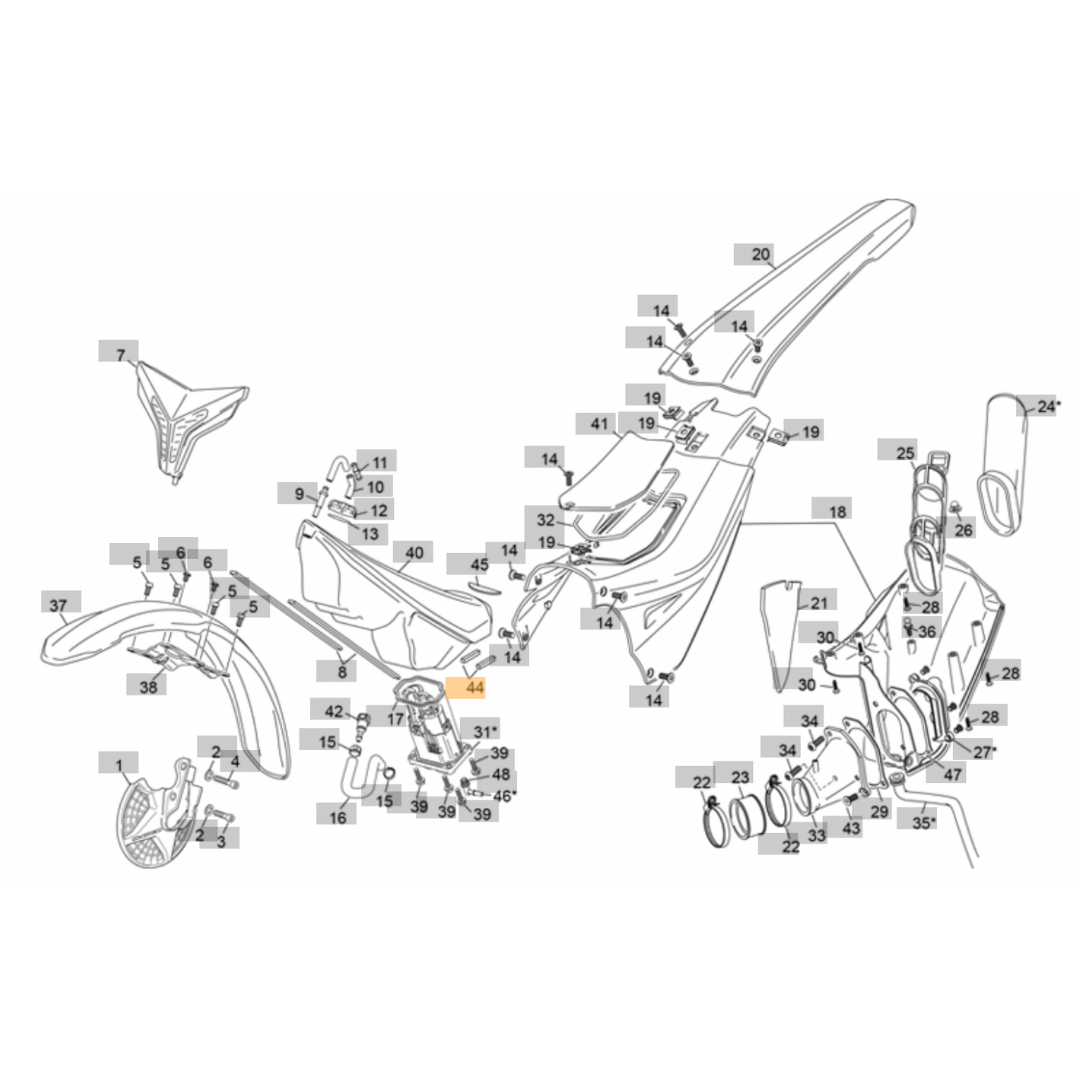 Sherco Tank Foam Block (2023-2025)