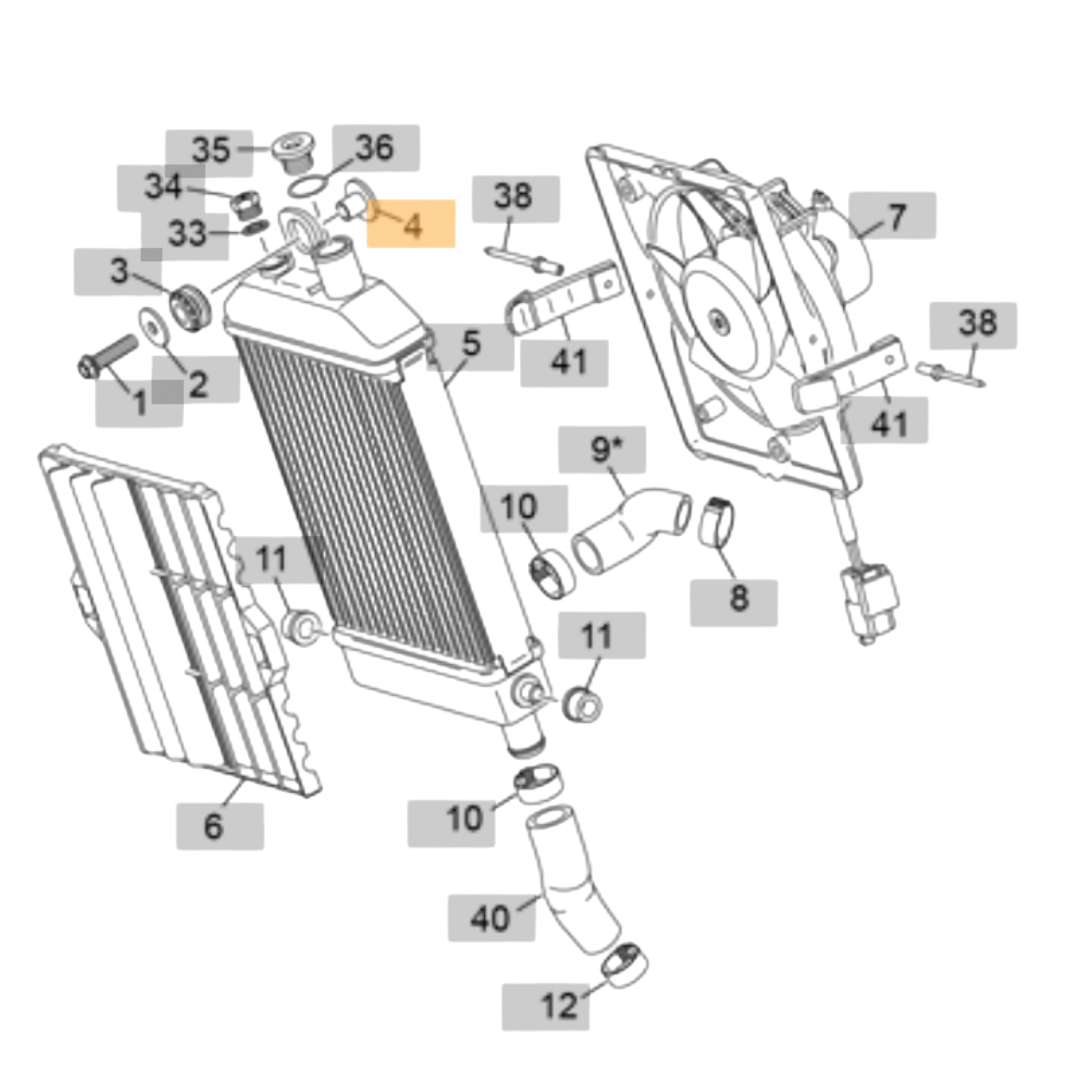 Sherco Radiator Mount Bush (2023-2025)
