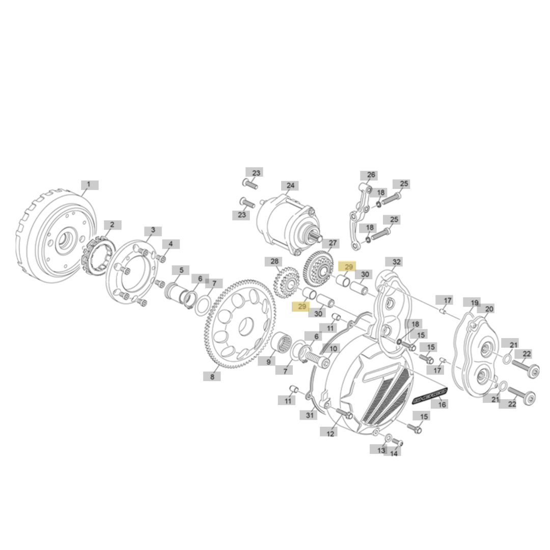 Sherco ST-E Starter Gear Sleeve (2026)