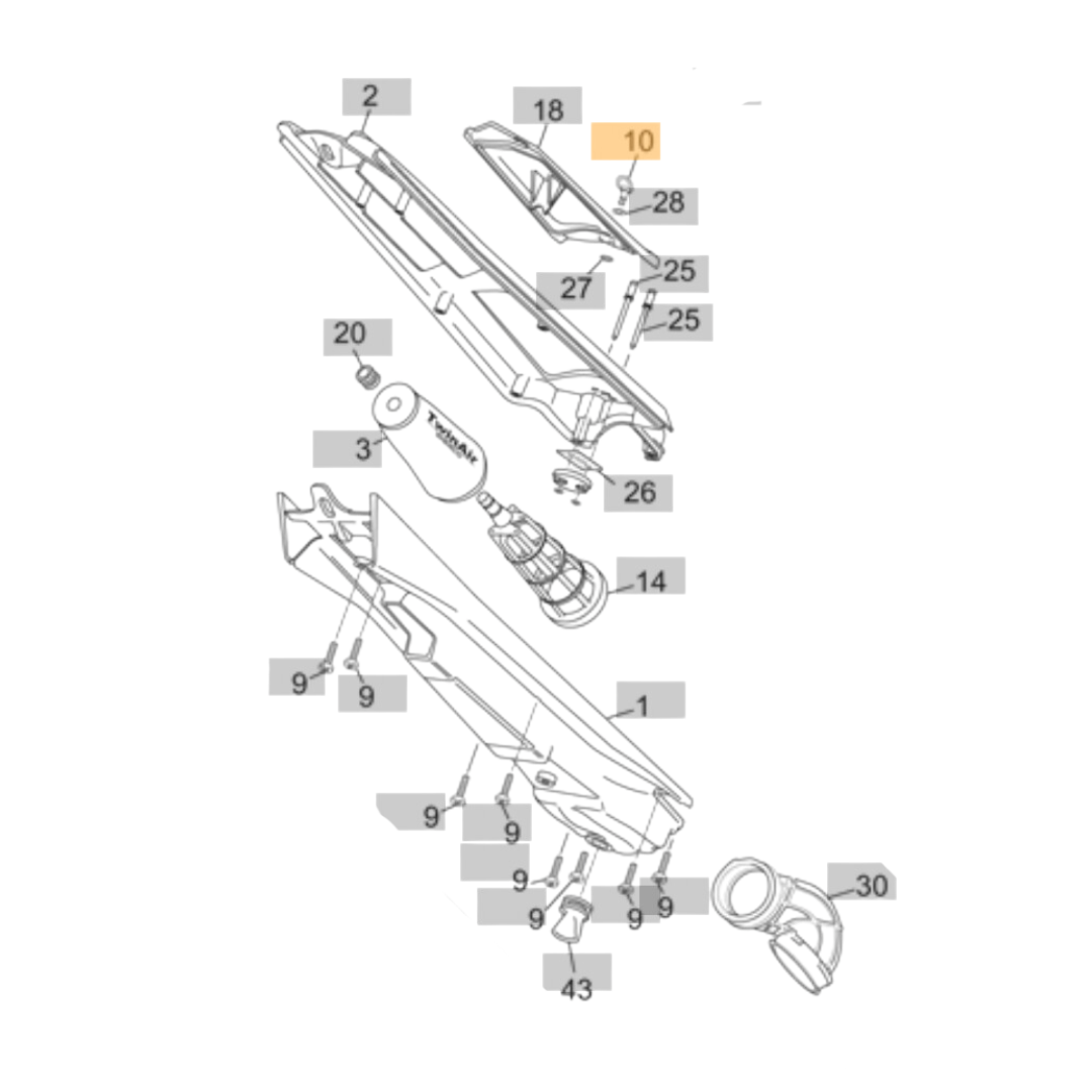 Sherco Air Filter Dzus Clip Pin (2010-2015)