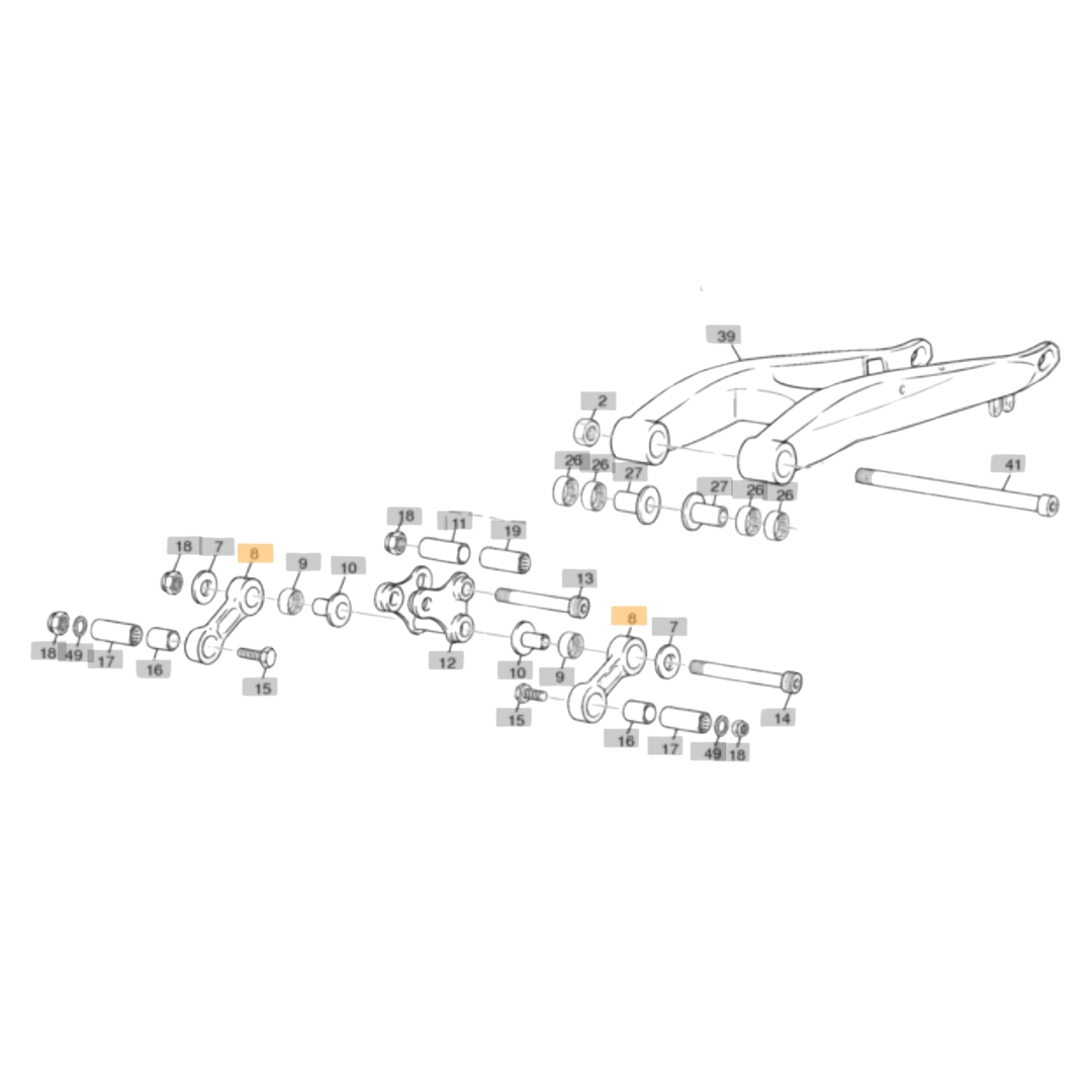 Sherco Rear Suspension Dog Bone Link (1999-2011)