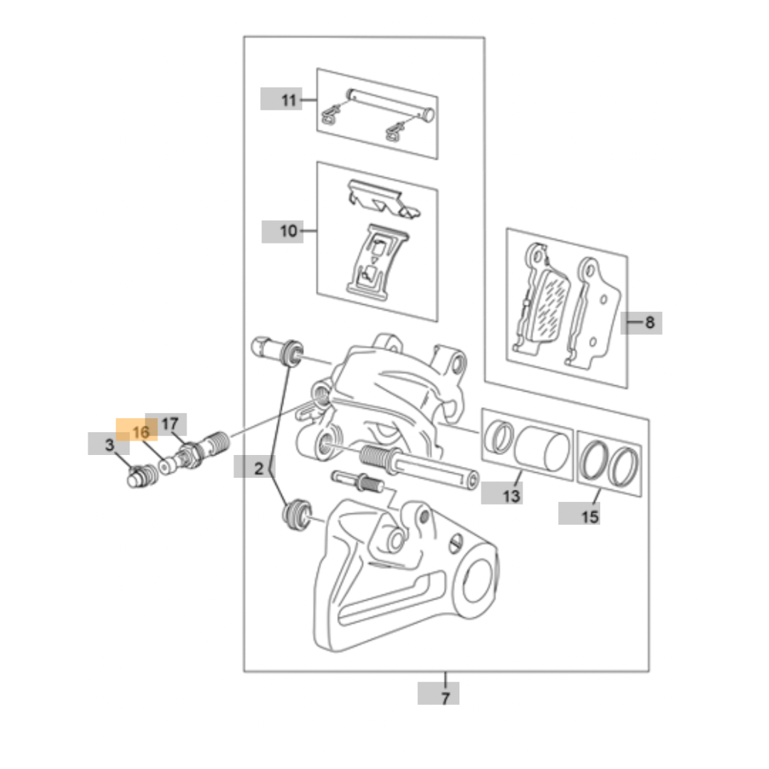 Sherco SE Bleed Screw (2013-2027)