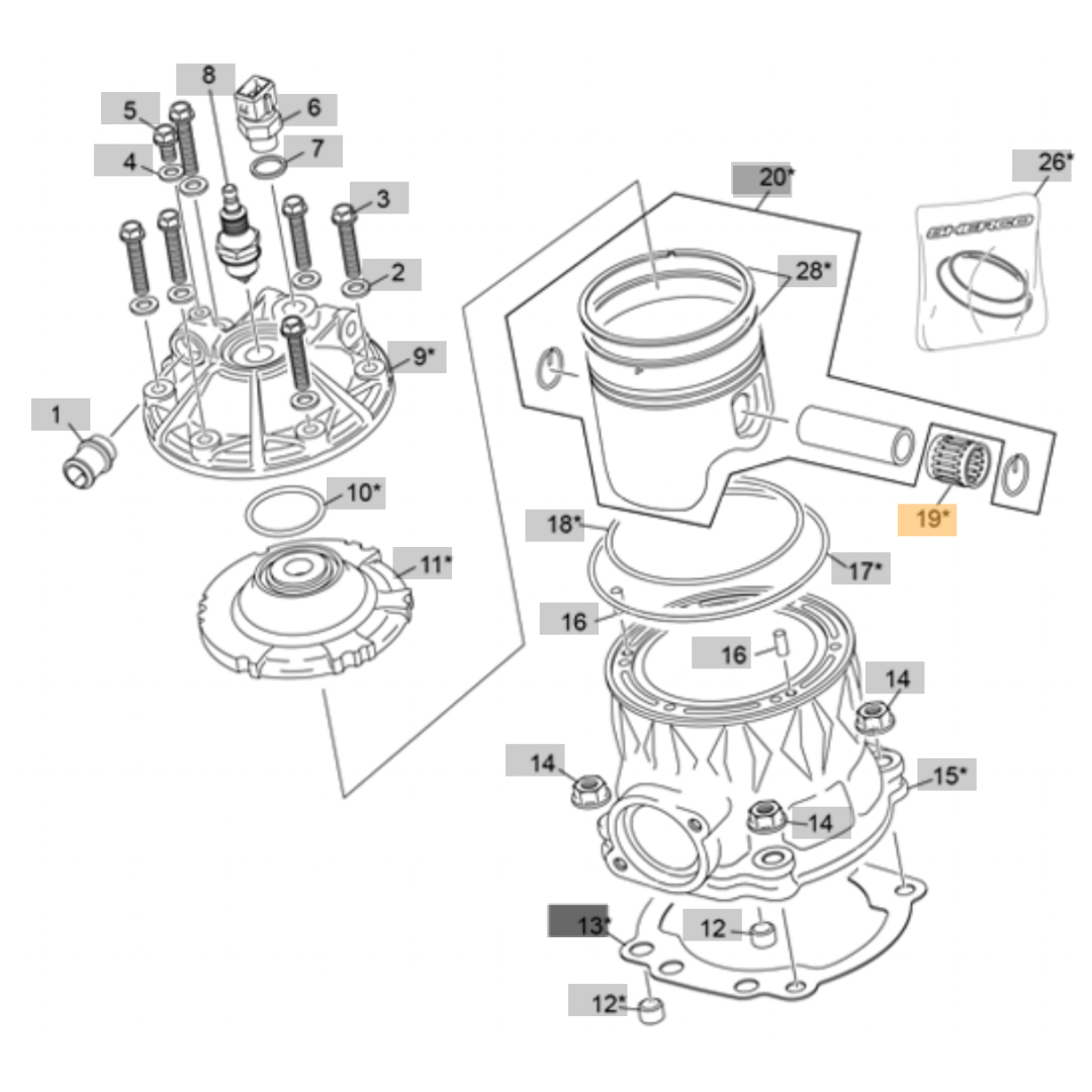 Sherco Little End Bearing 250/300 (2023-2025)