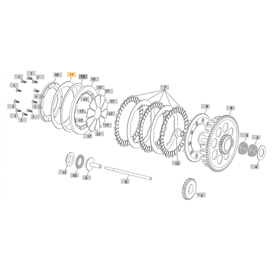 Sherco ST Clutch Diaphragm Spring (2017-2019)
