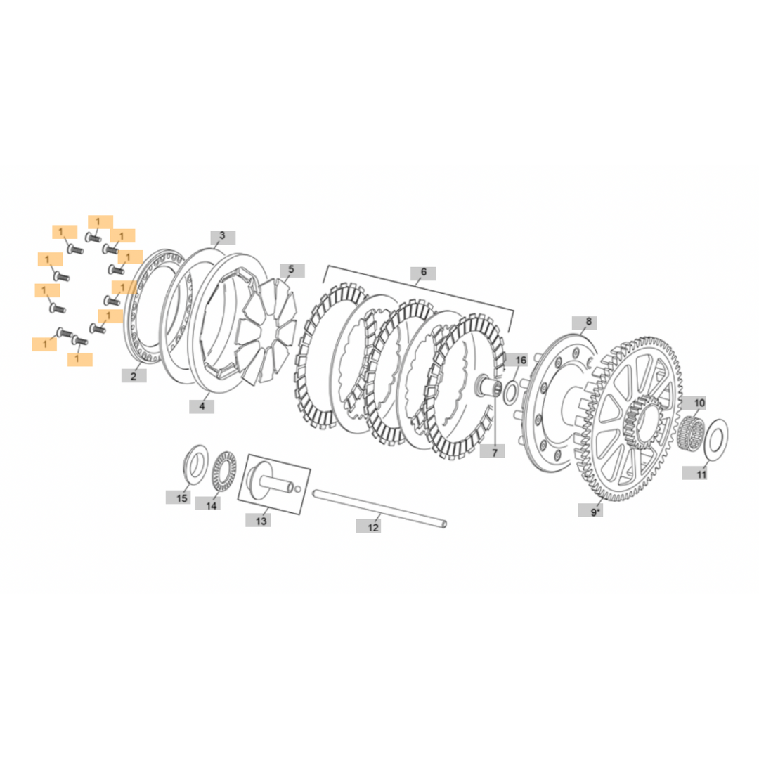 Sherco Clutch Torx Screw (2017-2025)