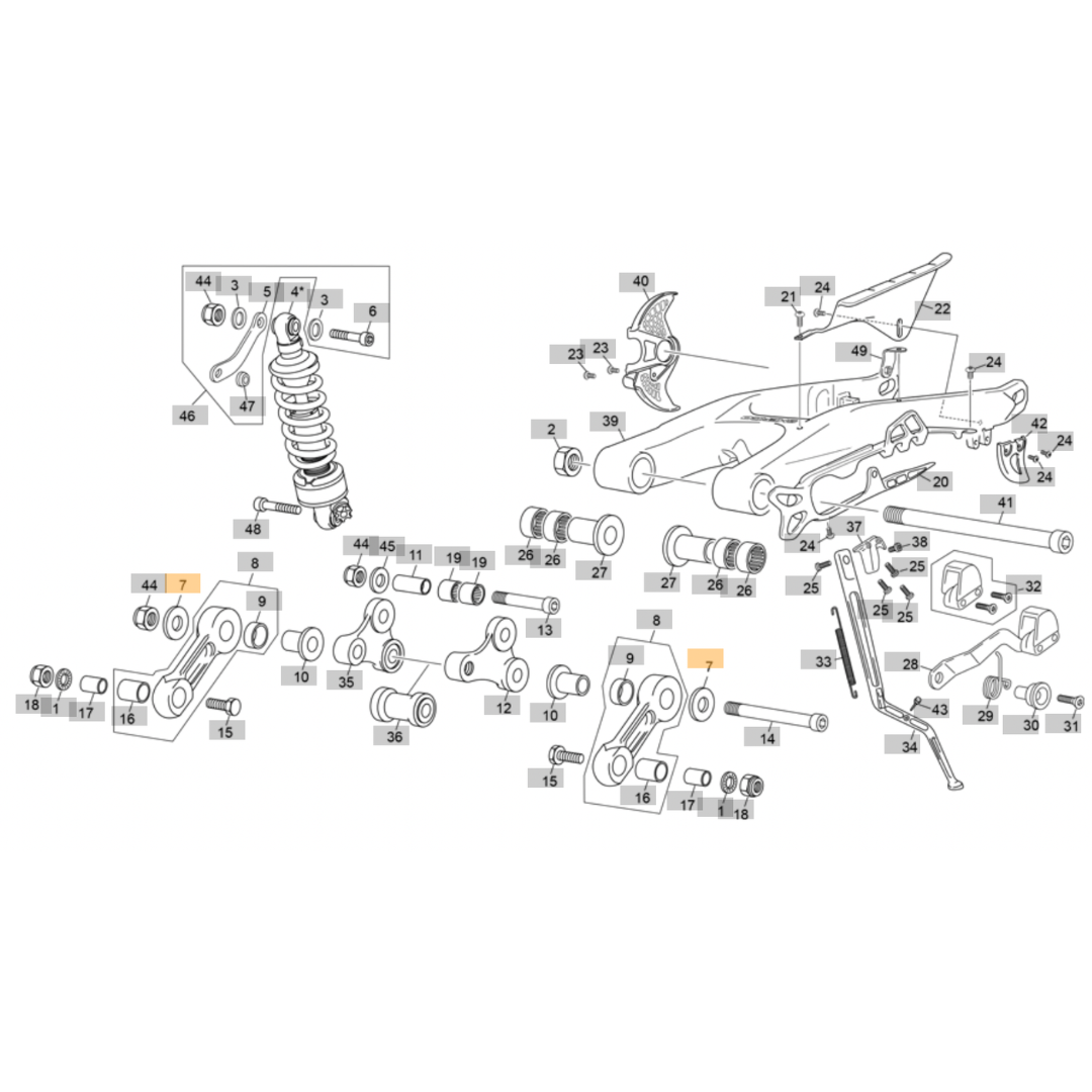 Sherco ST Linkage Washer (2017-2022)