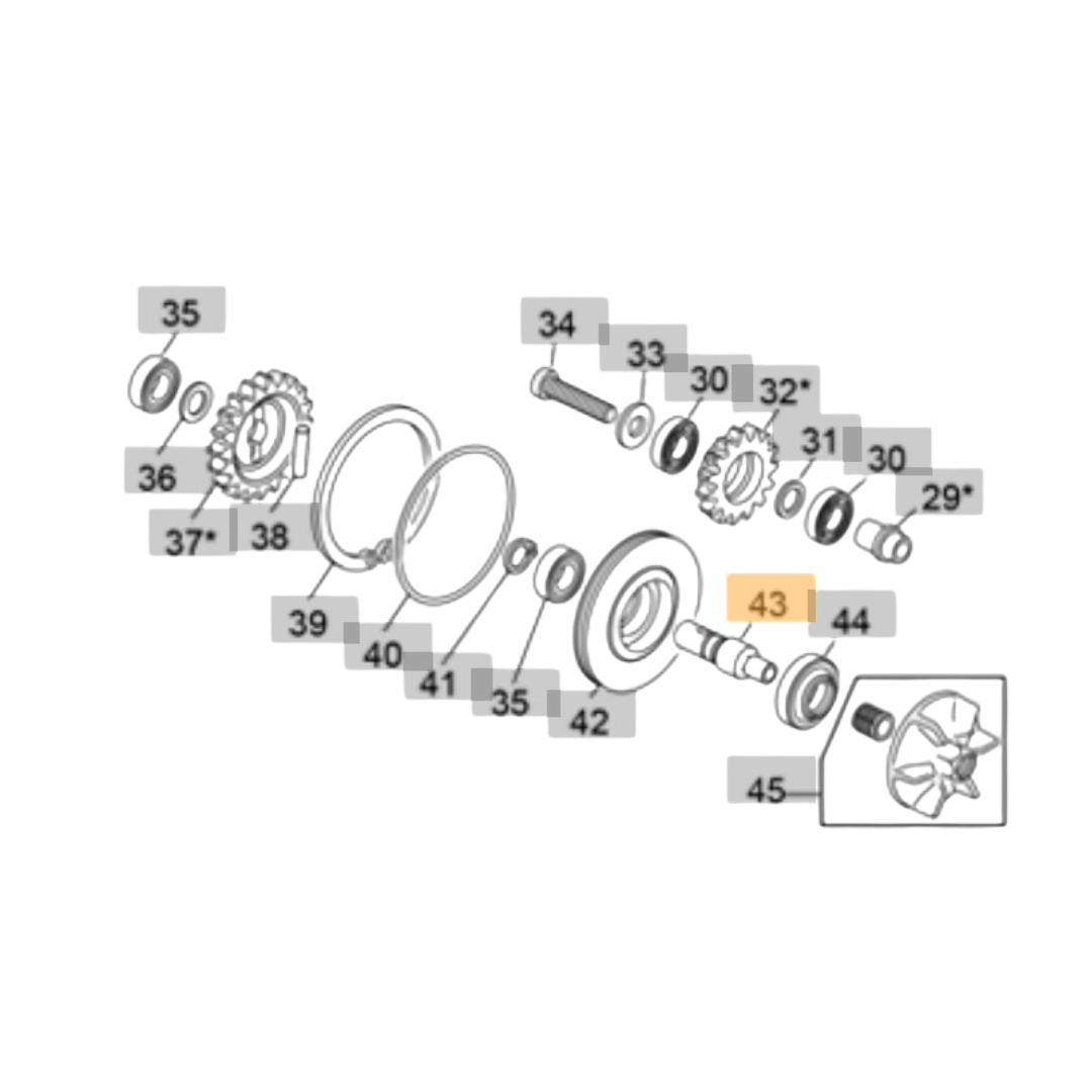 Sherco Waterpump Axle (2023-2025)