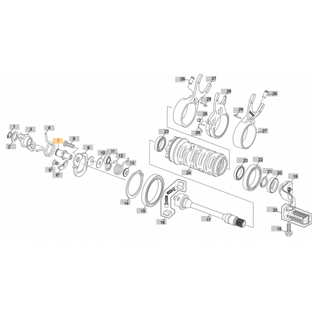 Sherco Gear Shift Screw (2023-2025)