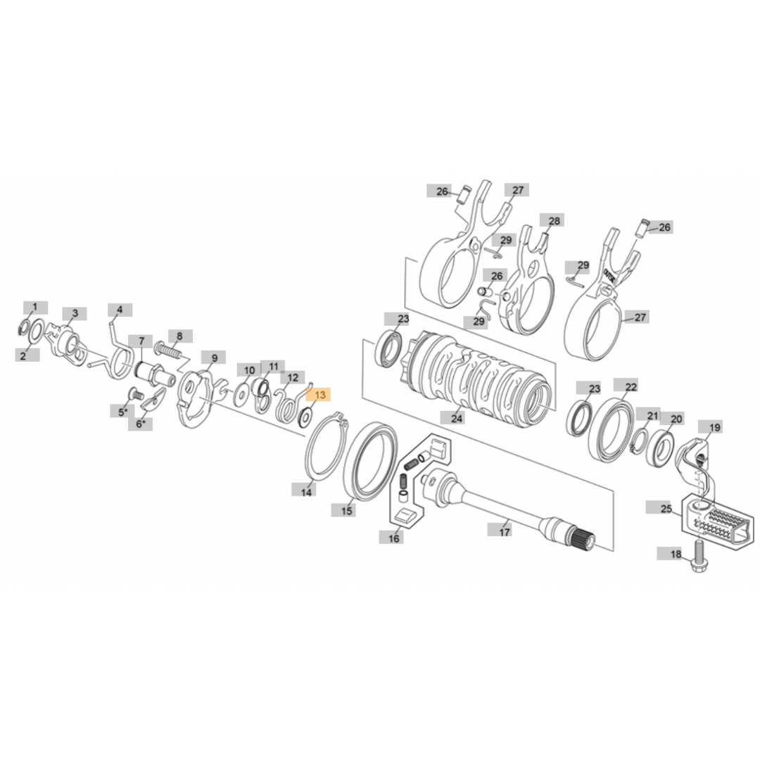 Sherco Gear Shift Locator Bush (2023-2025)