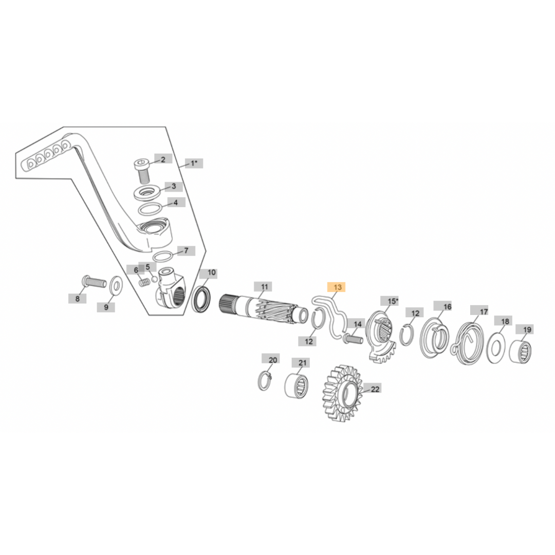 Sherco Kickstart Retention Spring (2023-2025)