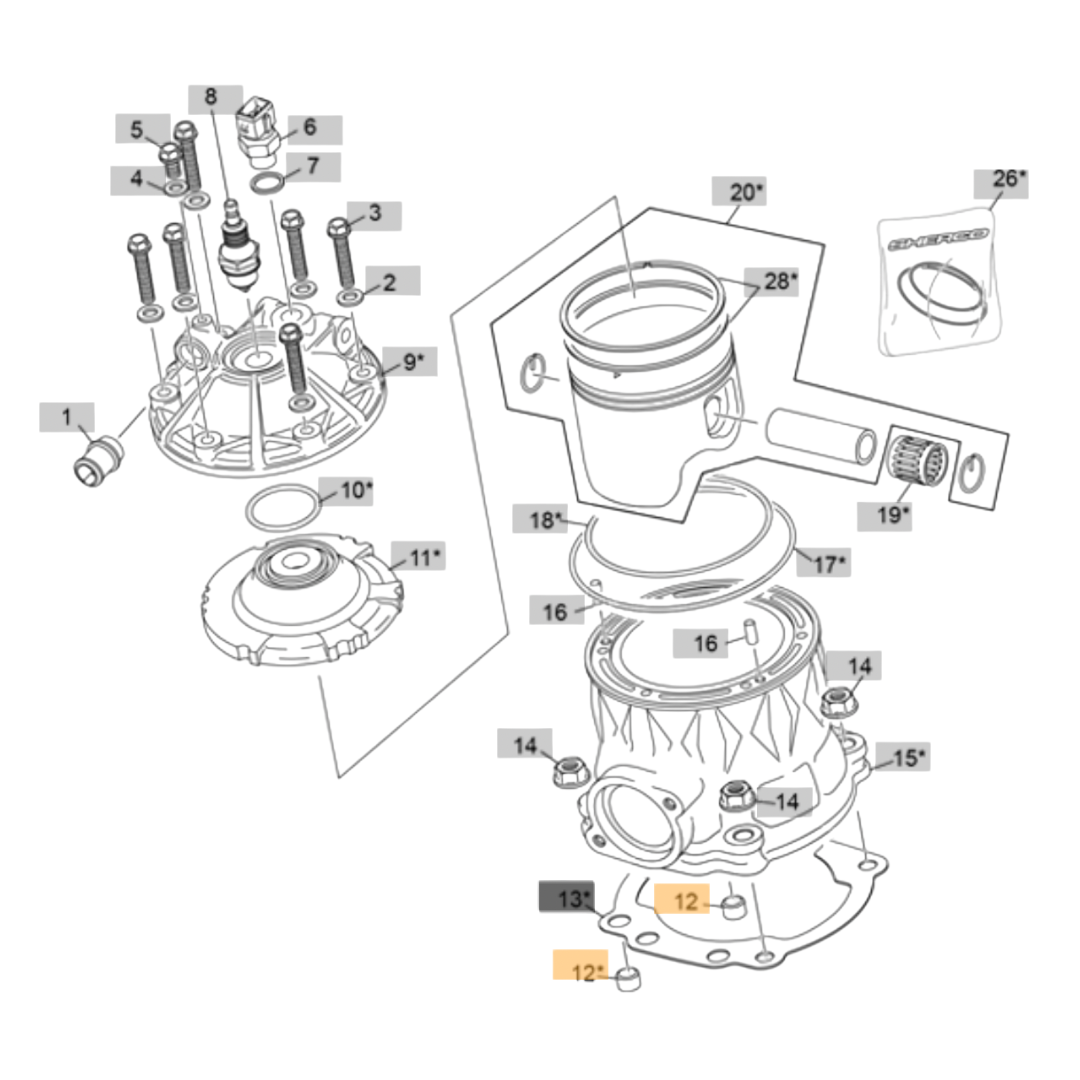 Sherco Cylinder Centring Bush (2023-2025)