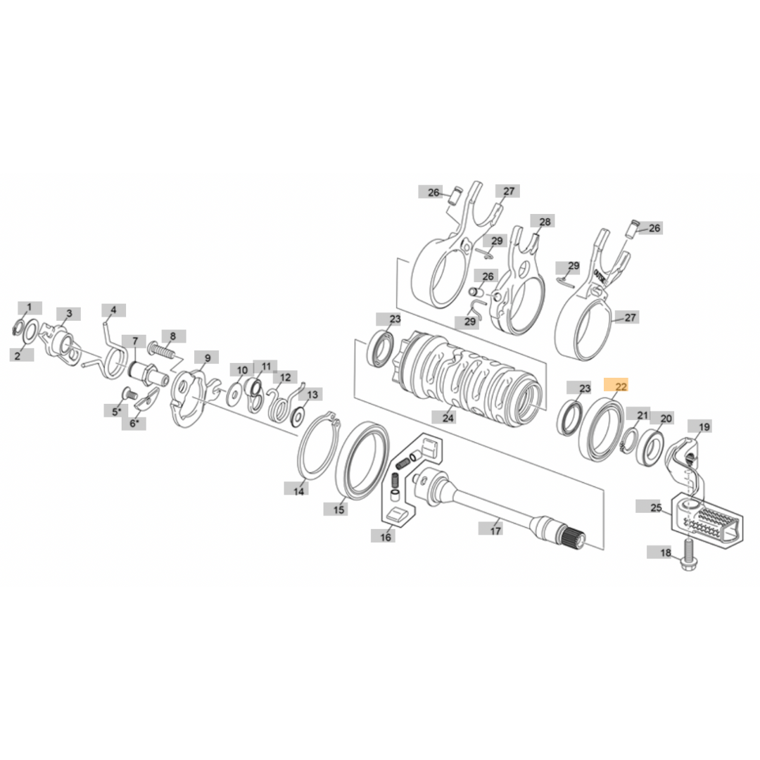 Sherco Gear Selector Bearing (2023-2025)