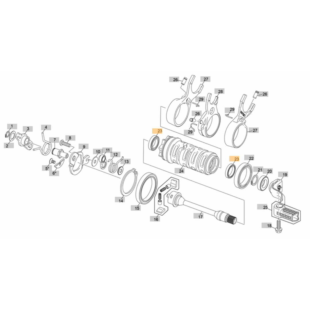 Sherco Gear Selector Drum Bearing (2023-2025)