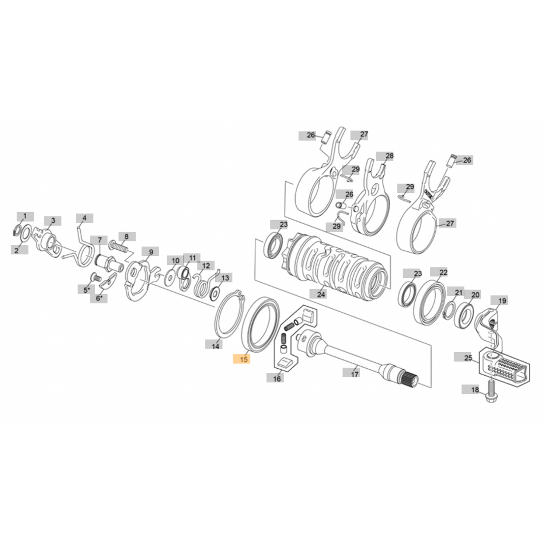 Sherco Gear Selector Bearing (2023-2025)