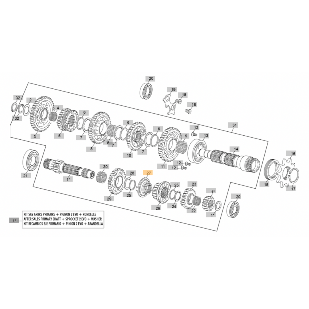 Sherco Primary Pinion Gear - 3rd (2023-2025)