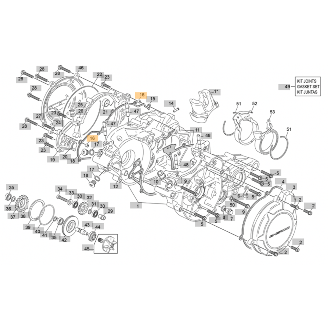 Sherco ST Crankcase Pin Dowel (2023-2026)