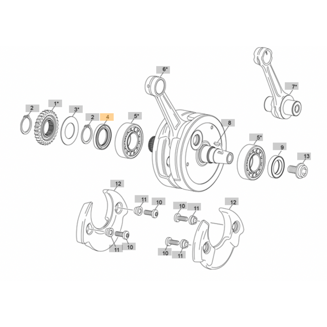 Sherco Crank Seal Clutch Side (2023-2025)
