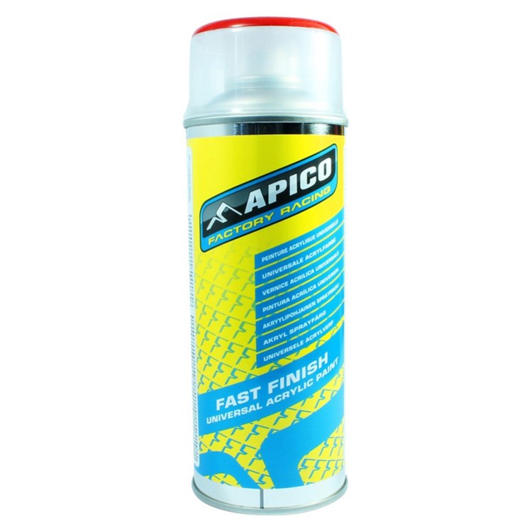 Apico Fast Finish Universal Acrylic Paint Rocket Red 400ml