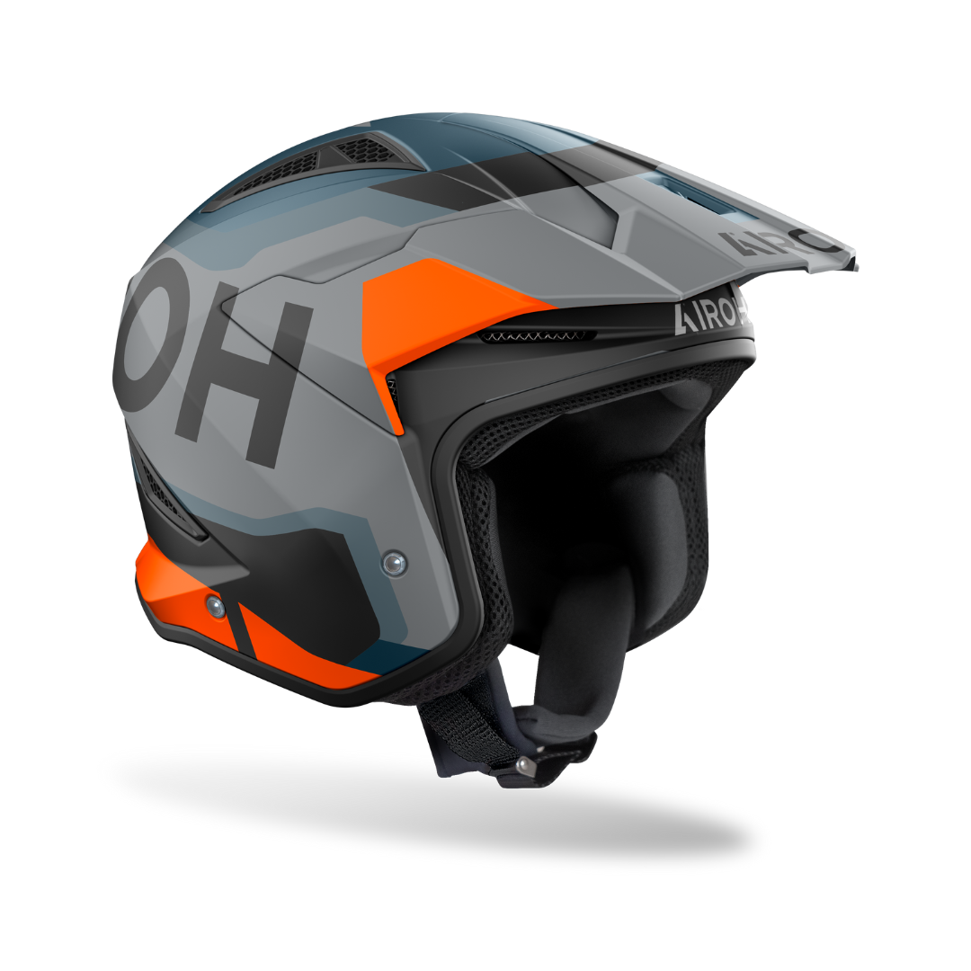 Airoh TRR2 Jupiter Orange Matt Trials Helmet