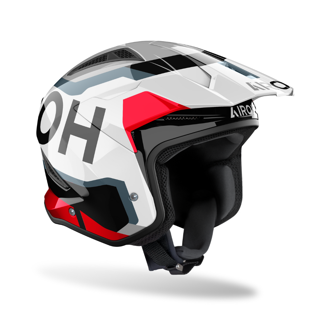 Airoh TRR2 Jupiter Red Gloss Trials Helmet