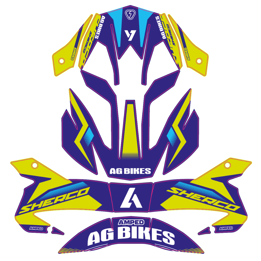 Amped Airoh TRR Helmet Wrap - AG Bikes x Sherco