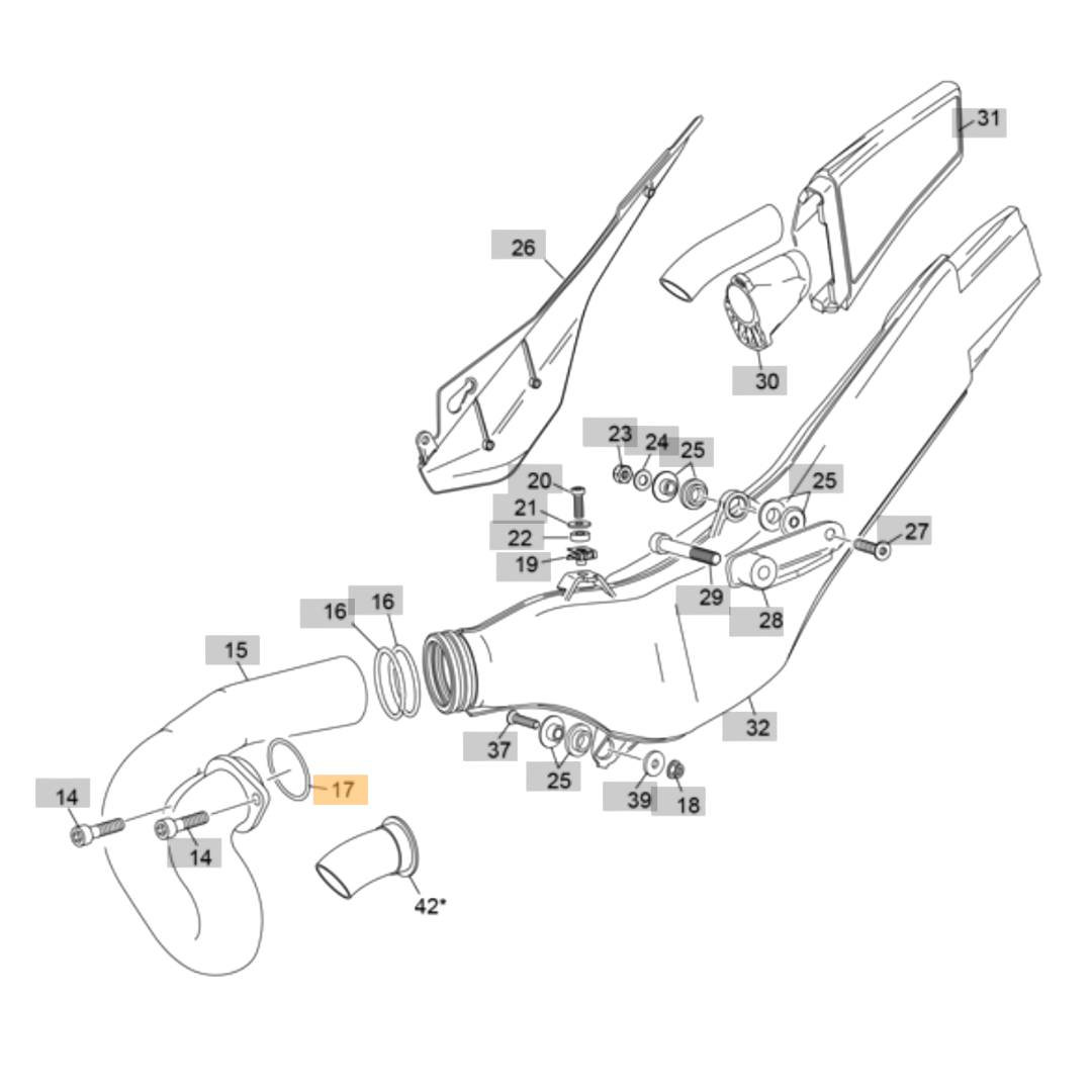 Sherco Cylinder-Exhaust Metal Gasket (1999-2025)