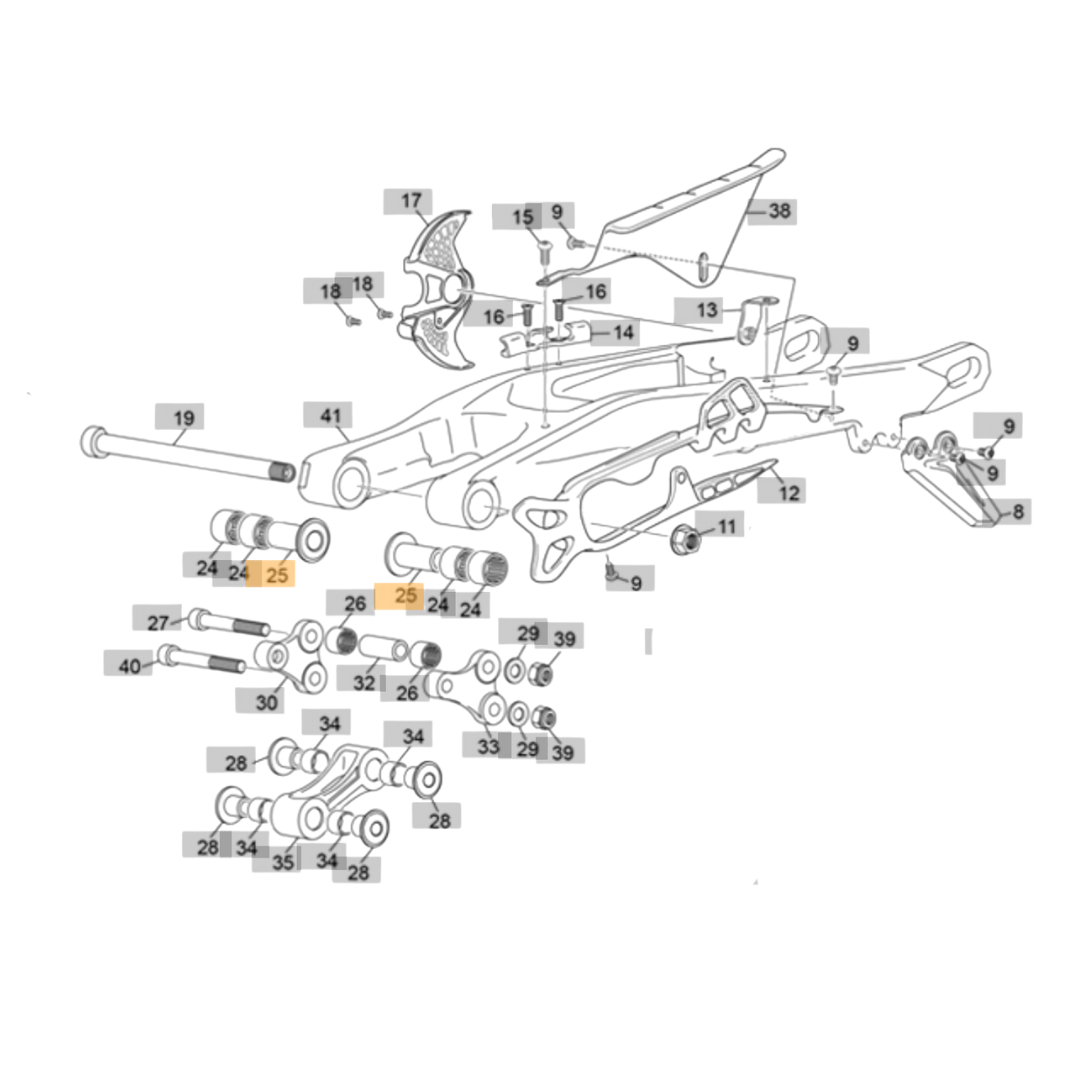 Sherco Swingarm Top Hat Spacer (1999-2025)