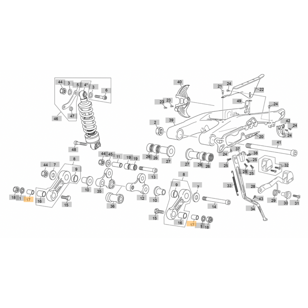 Sherco Small Dog Bone Linkage Bush (1999-2022)