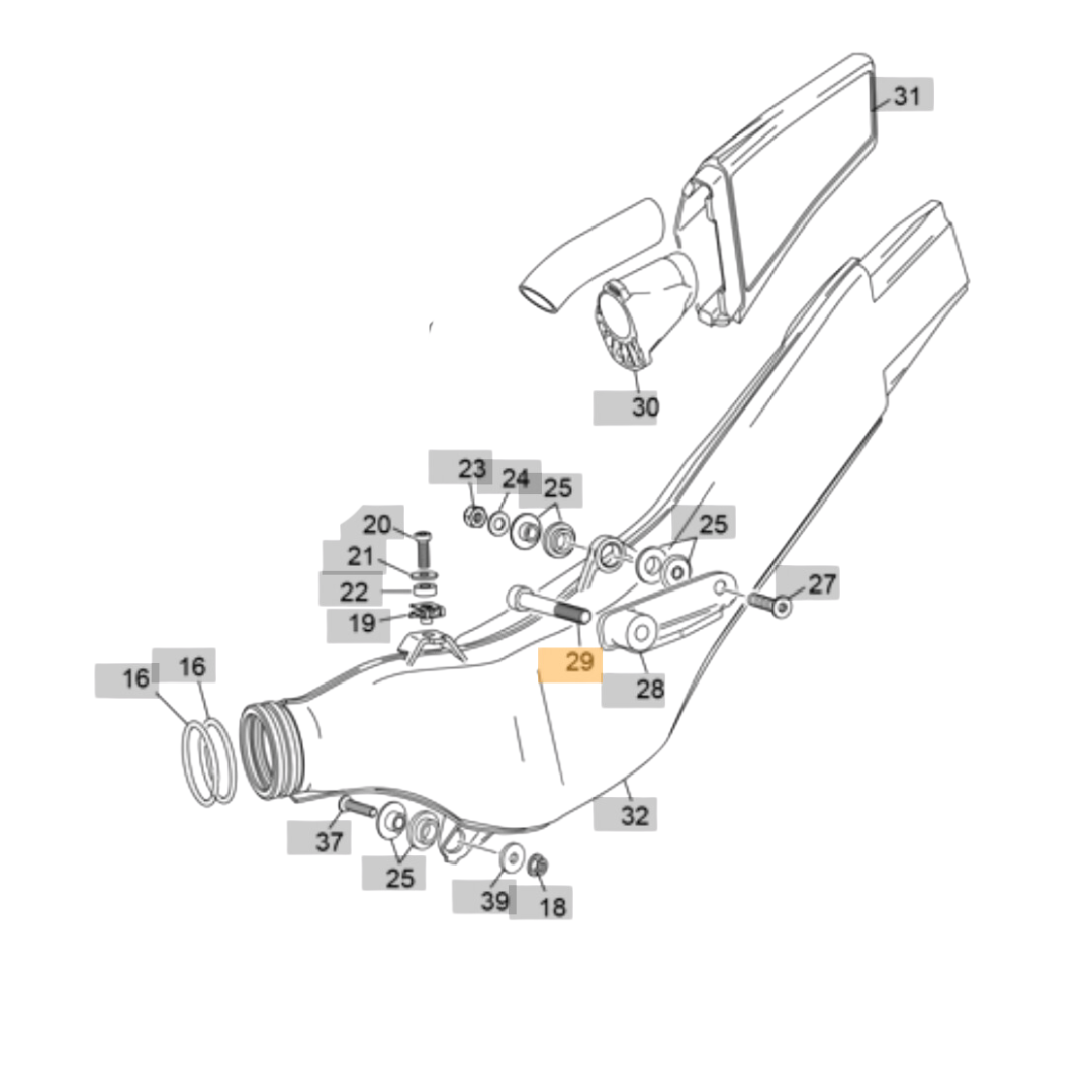 Sherco M10 x 72 Bolt (1999-2025)