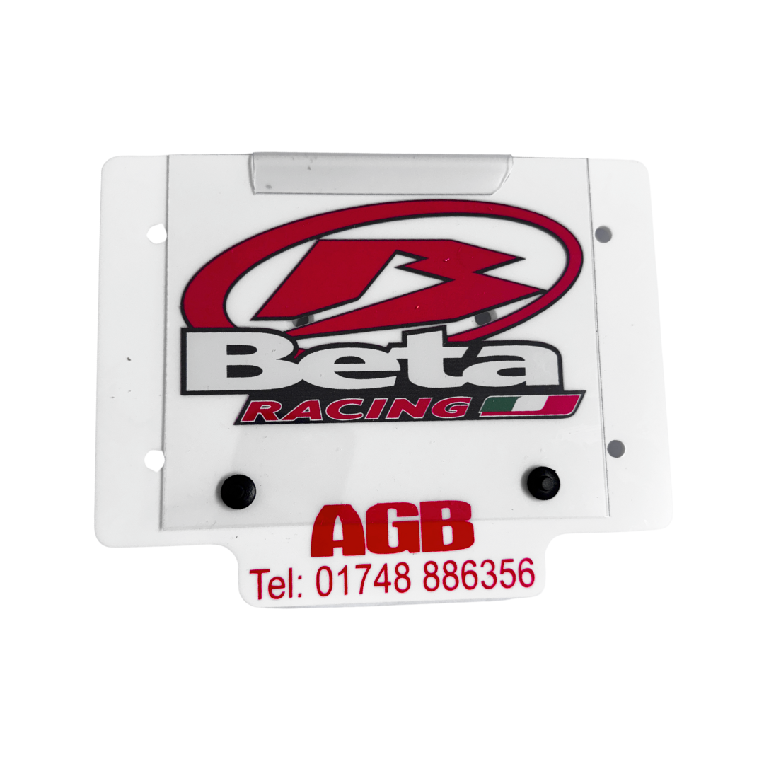 Custom Boardz Beta Number Board White