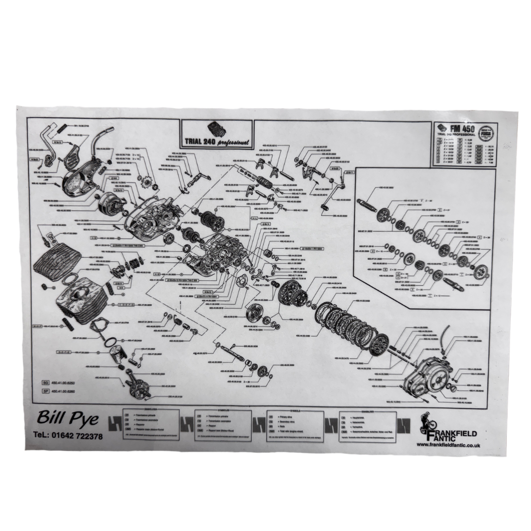 Fantic 240 Engine Parts Diagram A4