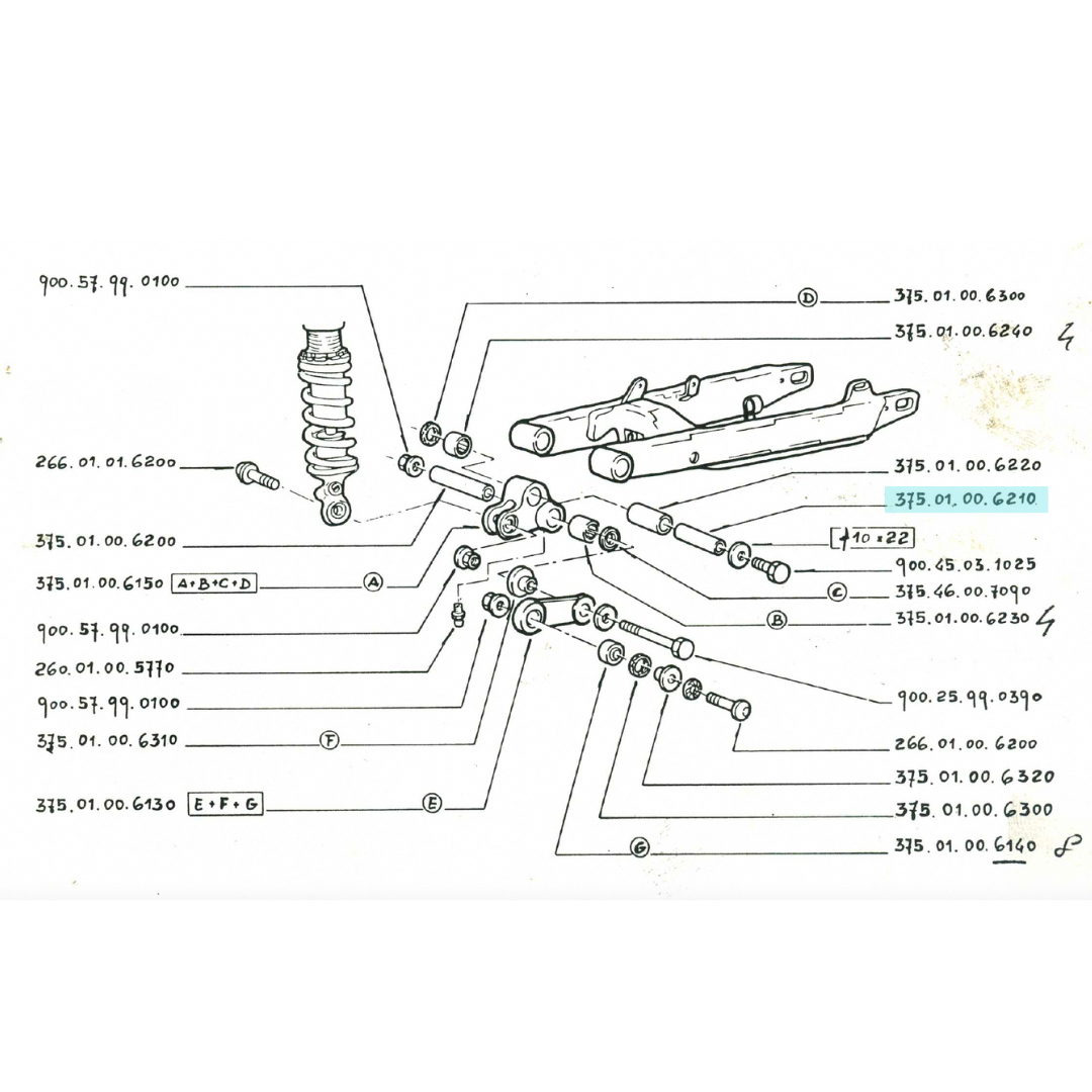 Fantic 305 Linkage Bush Spacer