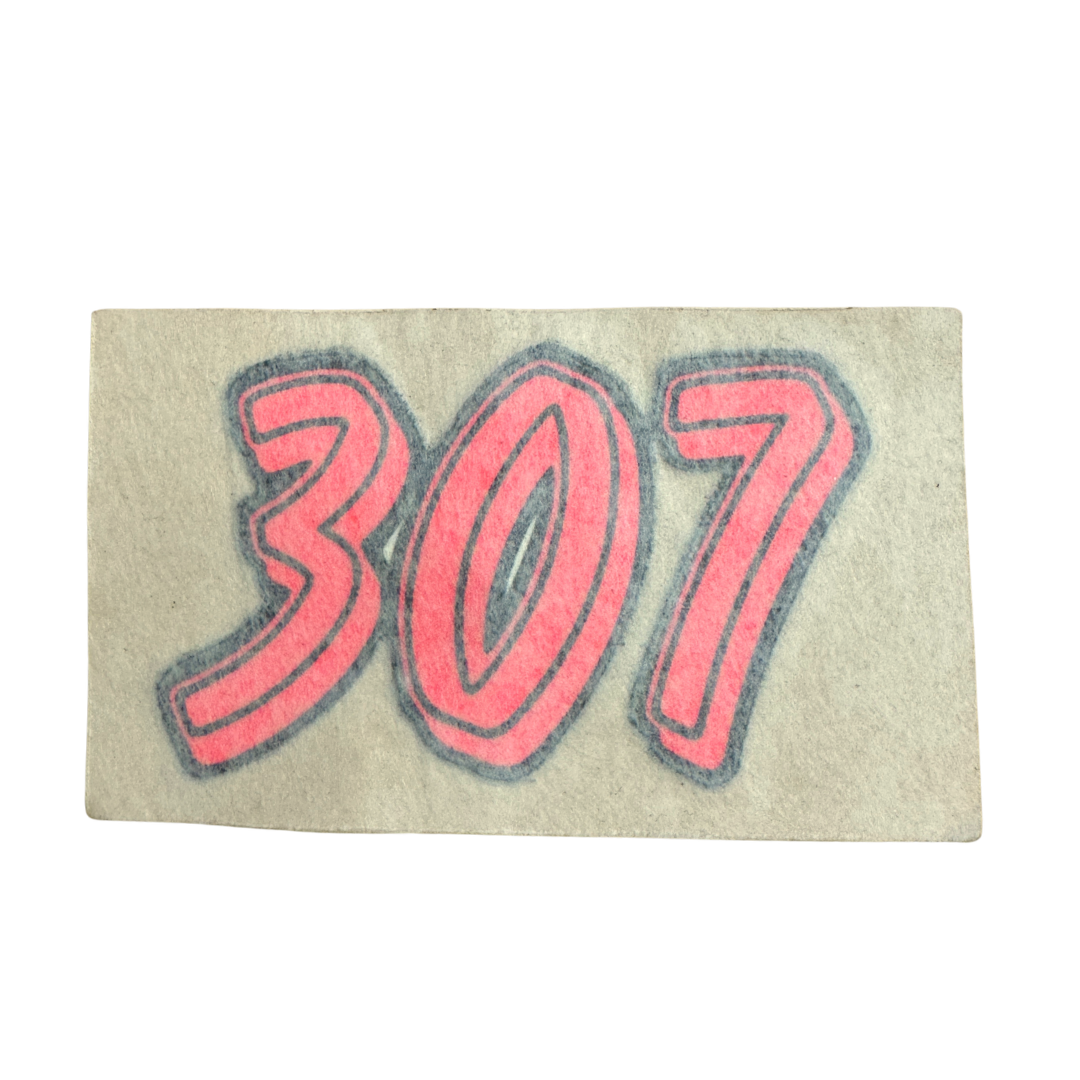 Fantic 307 Rear Mudguard Decal (1990)
