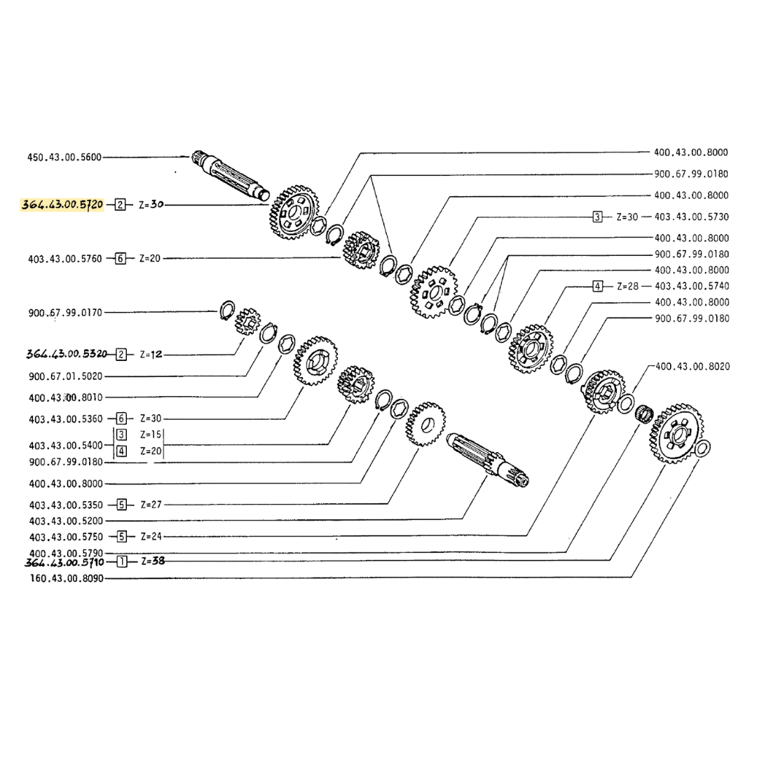 Fantic 2nd Gear Cog 30T