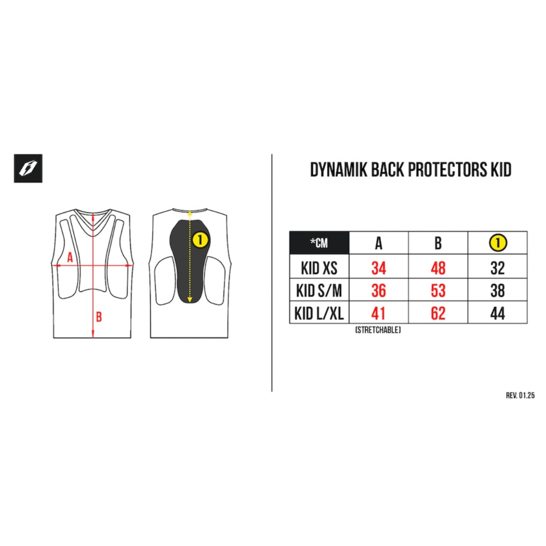 Jitsie Kid Dynamik Back/Chest Protector (Youth)