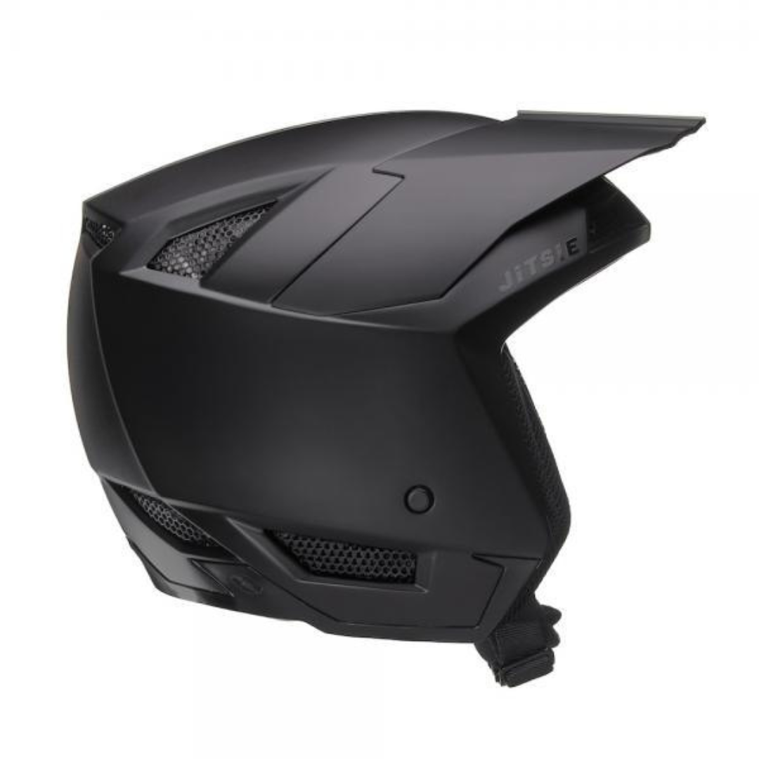 Jitsie HT3 Solid Black Trials Helmet