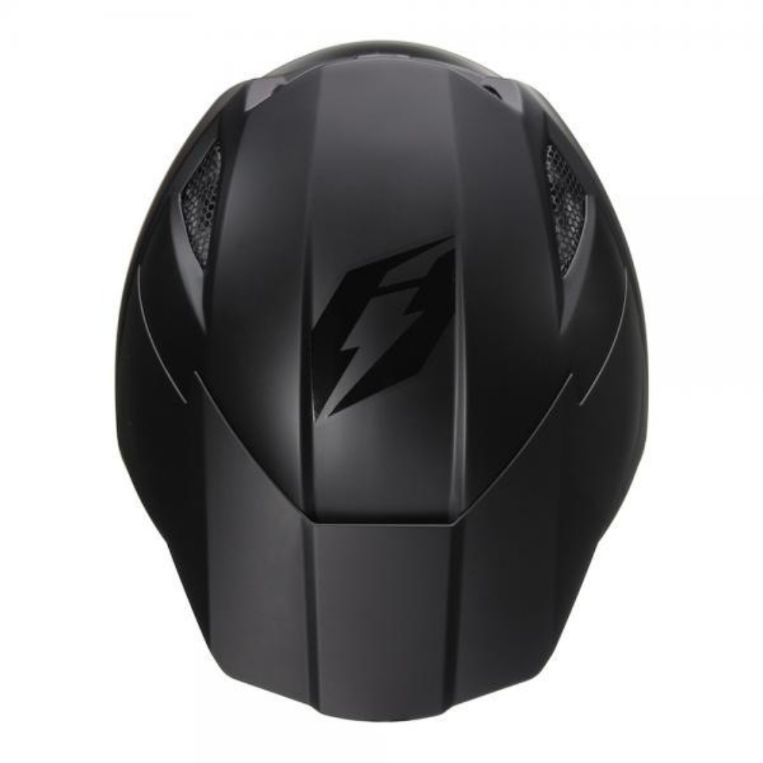 Jitsie HT3 Solid Black Trials Helmet