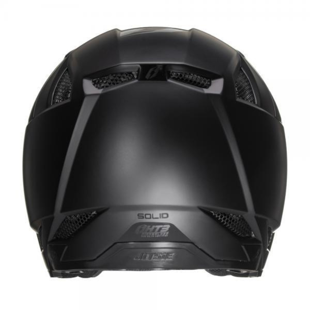 Jitsie HT3 Solid Black Trials Helmet