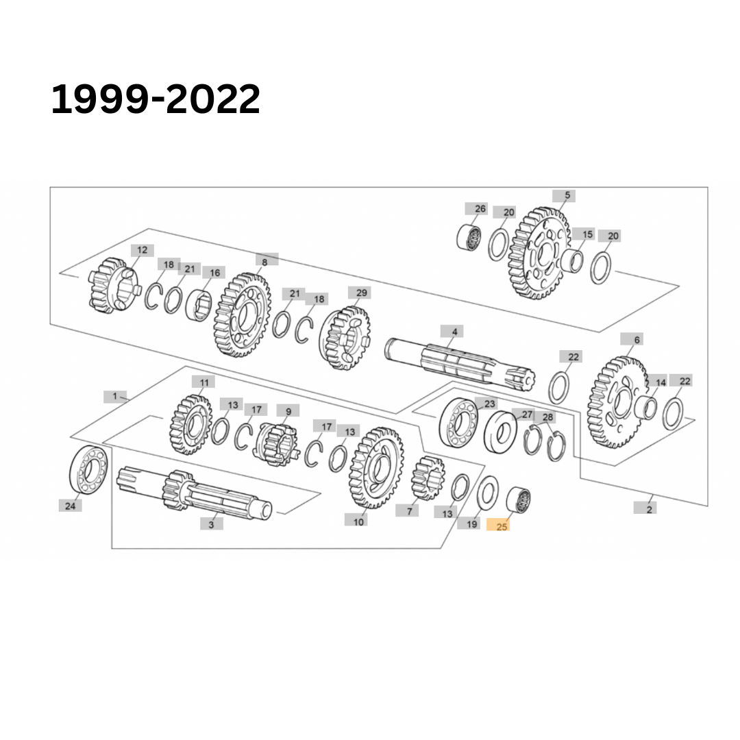 Sherco Gearbox Bearing (1999-2022)/ Kickstart Bearing (2023-2025)